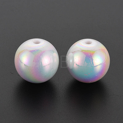 Opaque Acrylic Beads X-MACR-S370-18mm-01-1