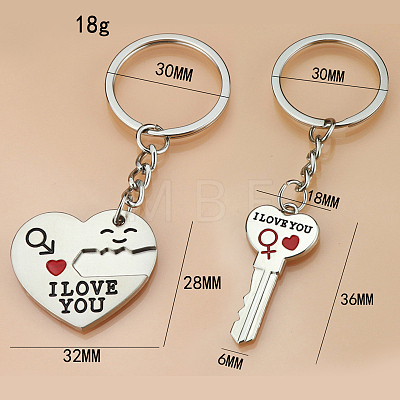Alloy Couples Keychains LS-KEYC-PW0002-078A-1