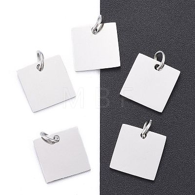 Anti-Tarnish 304 Stainless Steel Stamping Blank Tag Charms STAS-I311-28P-1