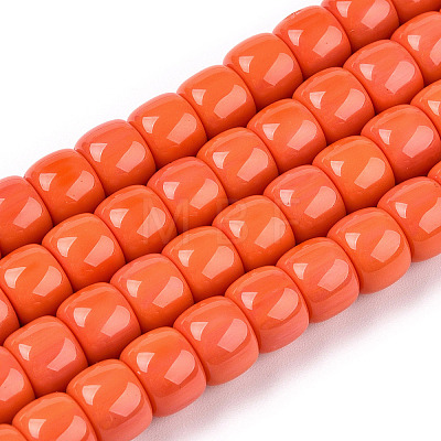 Opaque Glass Beads Strands GLAA-NH0002-B04-1