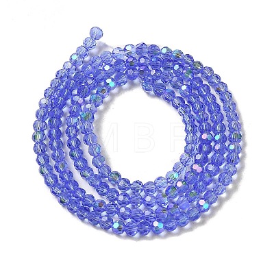 Electroplate Transparent Glass Beads Strands LS-EGLA-A035-T3mm-L14-1