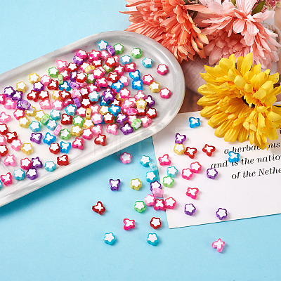 480Pcs 12 Style Transparent Acrylic Beads TACR-BT0001-04-1