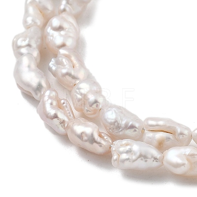 Natural Baroque Keshi Pearl Beads Strands PEAR-P064-06A-01A-1