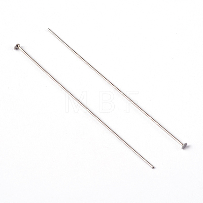 Platinum Color Brass Flat Head Pins Fit Jewelry Making Findings X-HP5.0cmCY-NF-1