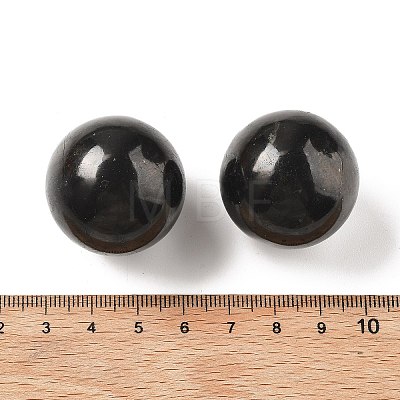 Natural Shungite Sphere Beads G-F675-01-B-1