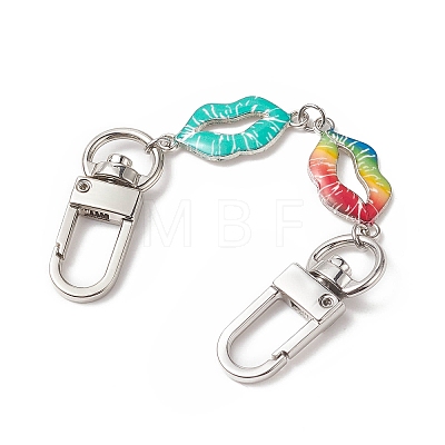 Printed Alloy Link Chain Purse Strap Extenders AJEW-BA00098-01-1
