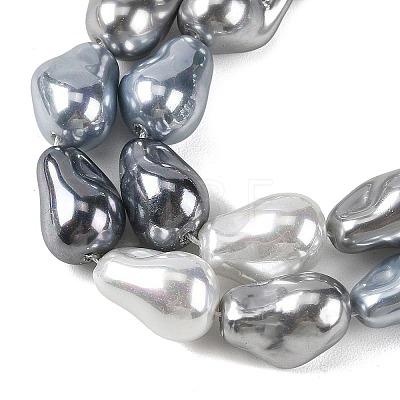 Electroplated Glass Beads Strands GL-CBA89C7-01D-1