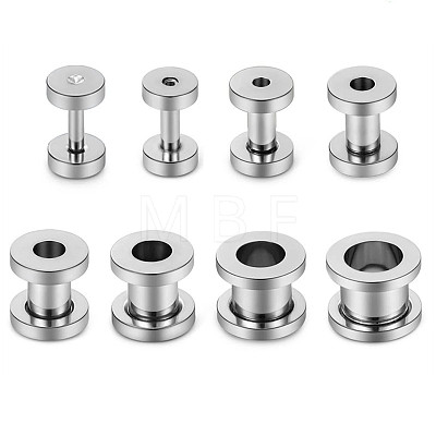 304 Stainless Steel Ear Plugs Gauges WG10FF3-103-1