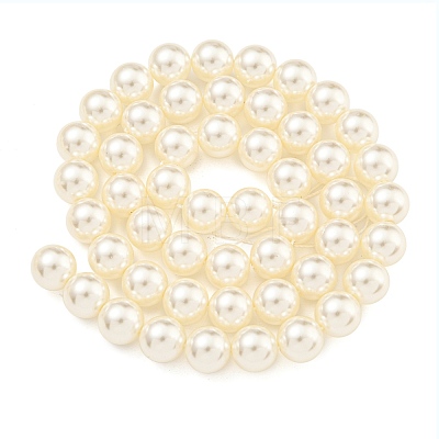 Glass Pearl Beads Strands HY-G002-01D-02-1