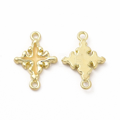 Rack Plating Alloy Enamel Connector Charms FIND-G051-02LG-03-1