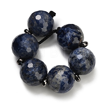 Natural Sodalite European Beads Strands GG-CBA007A-D05-01-1