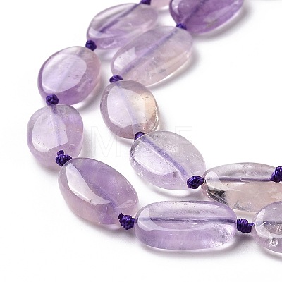 Natural Ametheyst Beads Strands G-P478-01-1