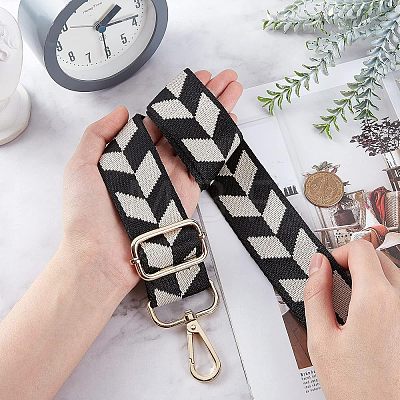 Geometric Pattern Adjustable Shouder Bag Strap FIND-WH0077-95A-1