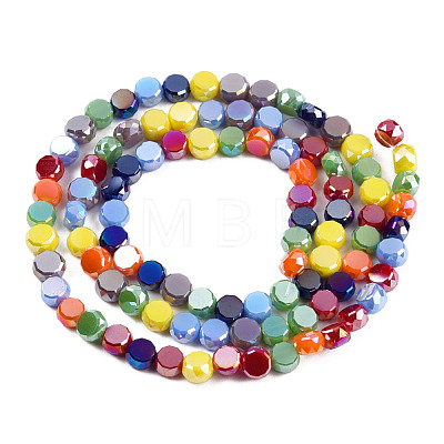 Electroplate Glass Beads Strands EGLA-N002-40A-04-1