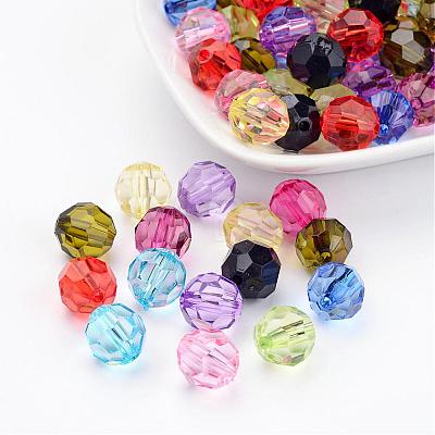 Mixed Transparent Acrylic Beads X-PL505Y-1