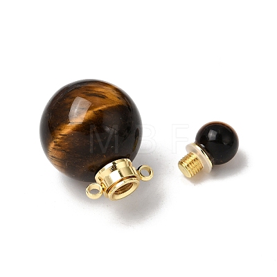 Natural Tiger Eye Perfume Bottle Pendants GG-CBA7610-02G-05-1