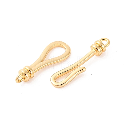 Brass Hook and S-Hook Clasps KK-U016-04G-1