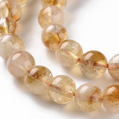 Natural Citrine Beads Strands X-G-S362-105B-1