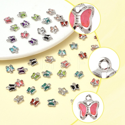 45Pcs 9 Colors Glass Charms KK-FS0001-67-1