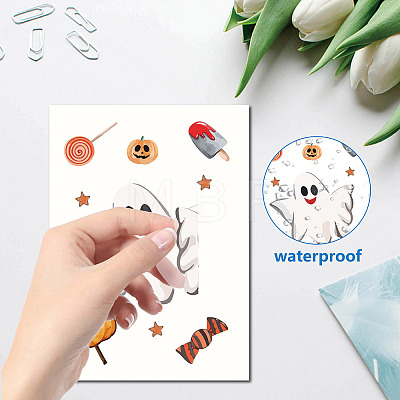 8 Sheets 8 Styles PVC Waterproof Wall Stickers DIY-WH0345-044-1