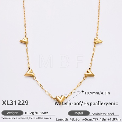 316L Surgical Stainless Steel Link Chain Necklaces for Women FS-WGE9B28-05-1