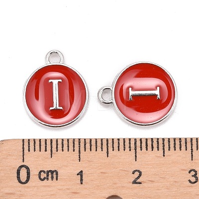 Platinum Plated Alloy Enamel Charms LS-ENAM-S118-03I-P-1