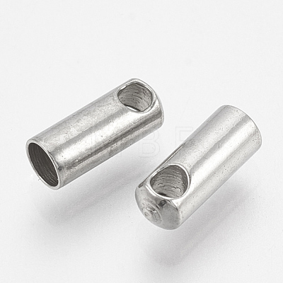 201 Stainless Steel Cord Ends STAS-S028-32-1