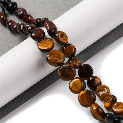 Gradient Color Natural Tiger Eye Beads Strands G-L610-B17-01-1