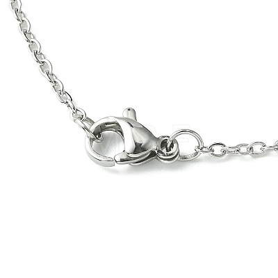 Non-Tarnish 304 Stainless Steel Pendant Necklace for Women NJEW-JN04387-01-1