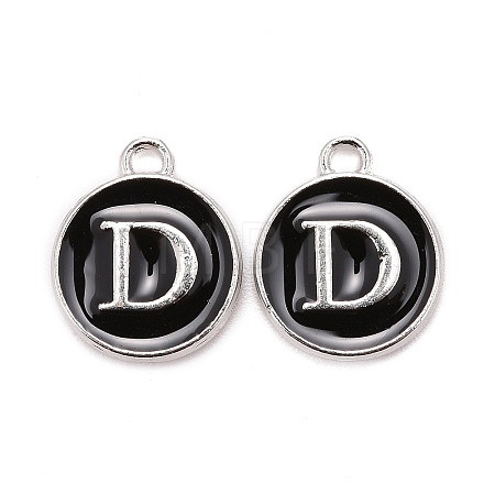 Platinum Plated Alloy Charms LS-ENAM-S118-02D-P-1
