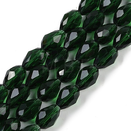 Transparent Glass Beads Strands EGLA-N013-T8mm-D15-1