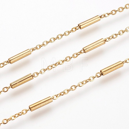 Ion Plating(IP) Handmade 304 Stainless Steel Cable Chains CHS-G003-11G-A-1