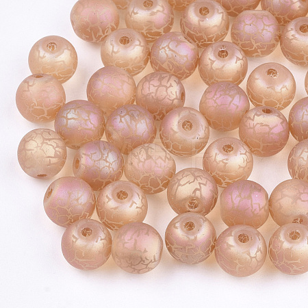 Electroplate Glass Beads X-EGLA-S178-03H-1