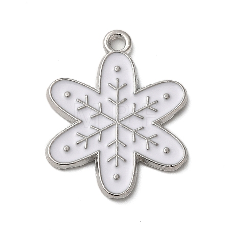 Winter Theme Alloy Enamel Pendants ENAM-M002-05T-P-1