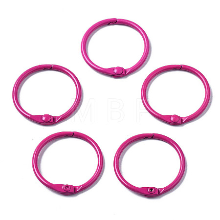 Spray Painted Iron Split Key Rings IFIN-T017-01H-1