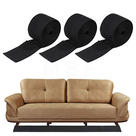 Polyester Hook and Loop Tapes Under Couch Blocker for Kid and Pet Toys DIY-WH0671-516-1