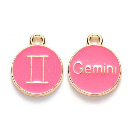 Alloy Enamel Pendants X-ENAM-S124-01A-03I-1