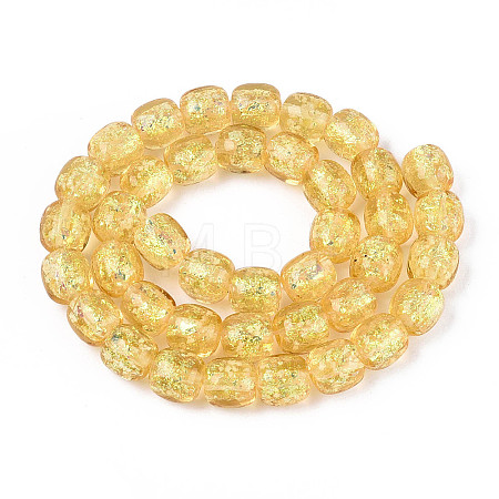 Handmade Foil Lampwork Beads Strands FOIL-T008-01E-1