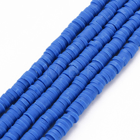 Handmade Polymer Clay Bead Strands X-CLAY-T002-4mm-67-1