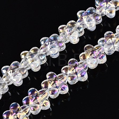 Electroplate Glass Beads Strands EGLA-T028-02A-1