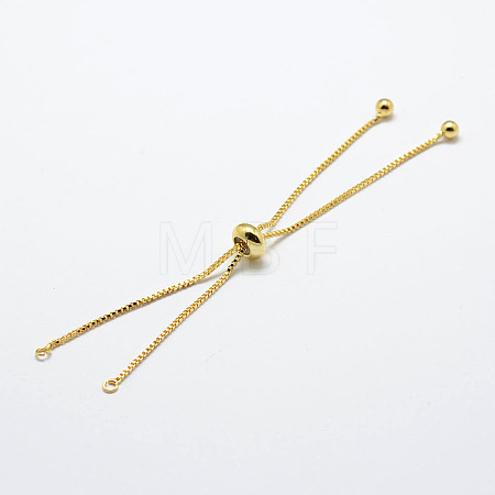 Rack Plating Brass Chain Bracelet Making X1-KK-A142-018G-1