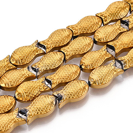 Electroplate Glass Beads Strands EGLA-T025-03G-1