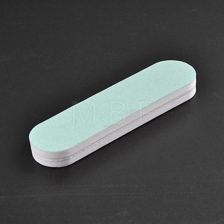 Rectangle Plastic Silver Polishing Stick AJEW-N022-02-1