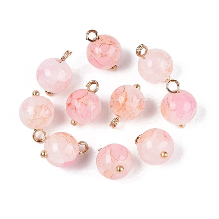 Alloy Glass Pendants GLAA-P080-04G-11-1