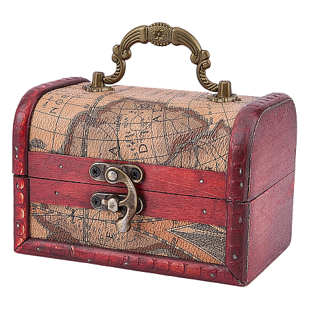 Vintage Wooden Jewelry Boxes AJEW-CL0005-45B-1