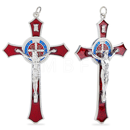 Zinc Alloy Enamel Big Pendants FIND-WH0367-706A-1