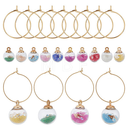 DIY Wine Glass Charms Making Kits DIY-SC0020-76-1