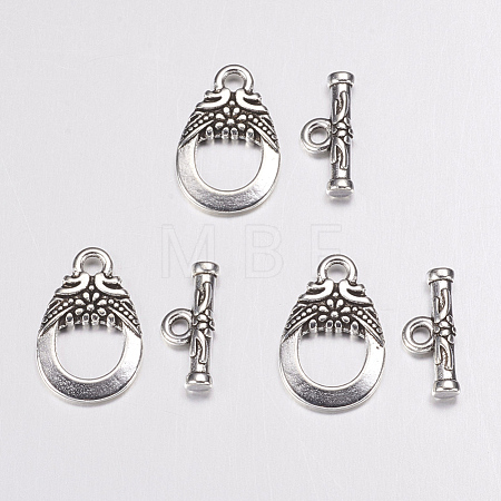 Tibetan Style Toggle Clasps AC2014-1