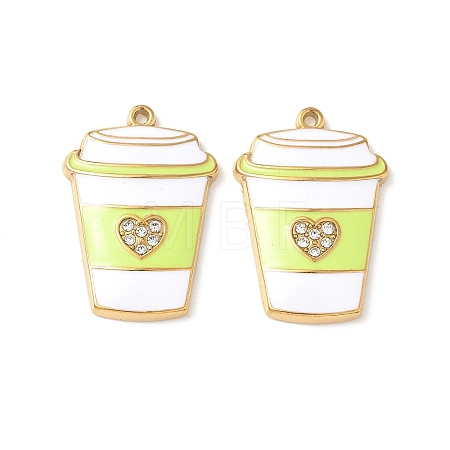 304 Stainless Steel Enamel Pendants STAS-I346-07G-02-1