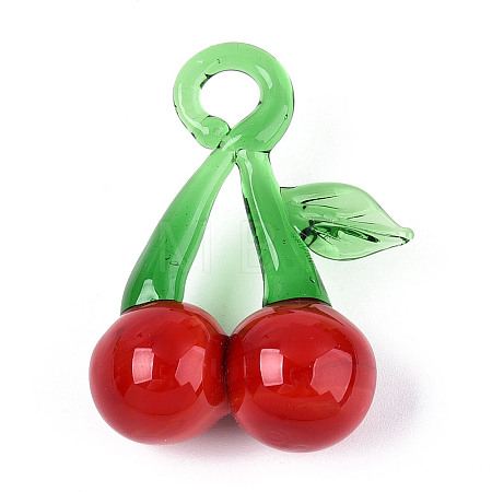 Handmade Lampwork Pendants LAMP-N034-05-1